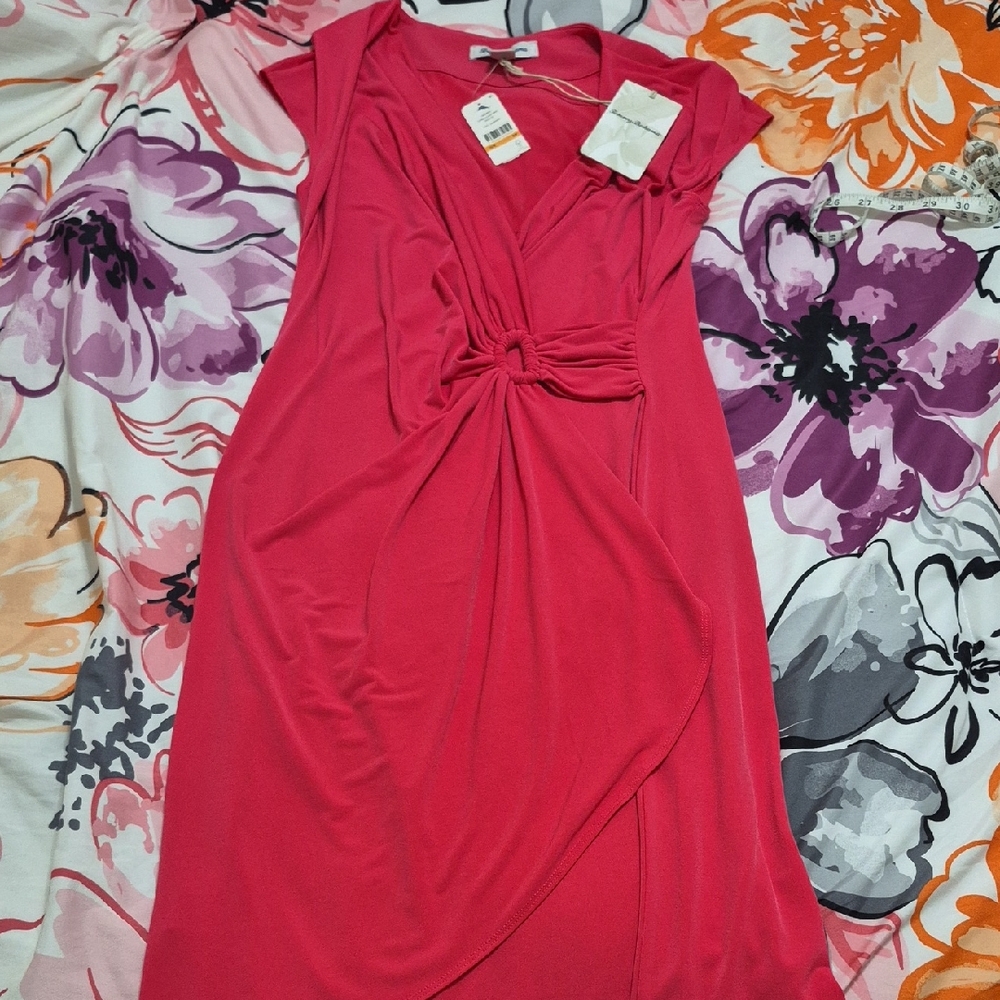 Tommy Bahama Wrap Pink Dress Size Small NWT